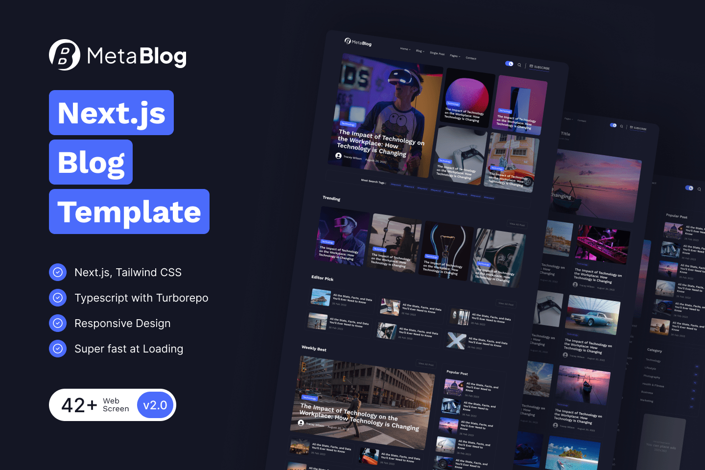 Nextjs blog template