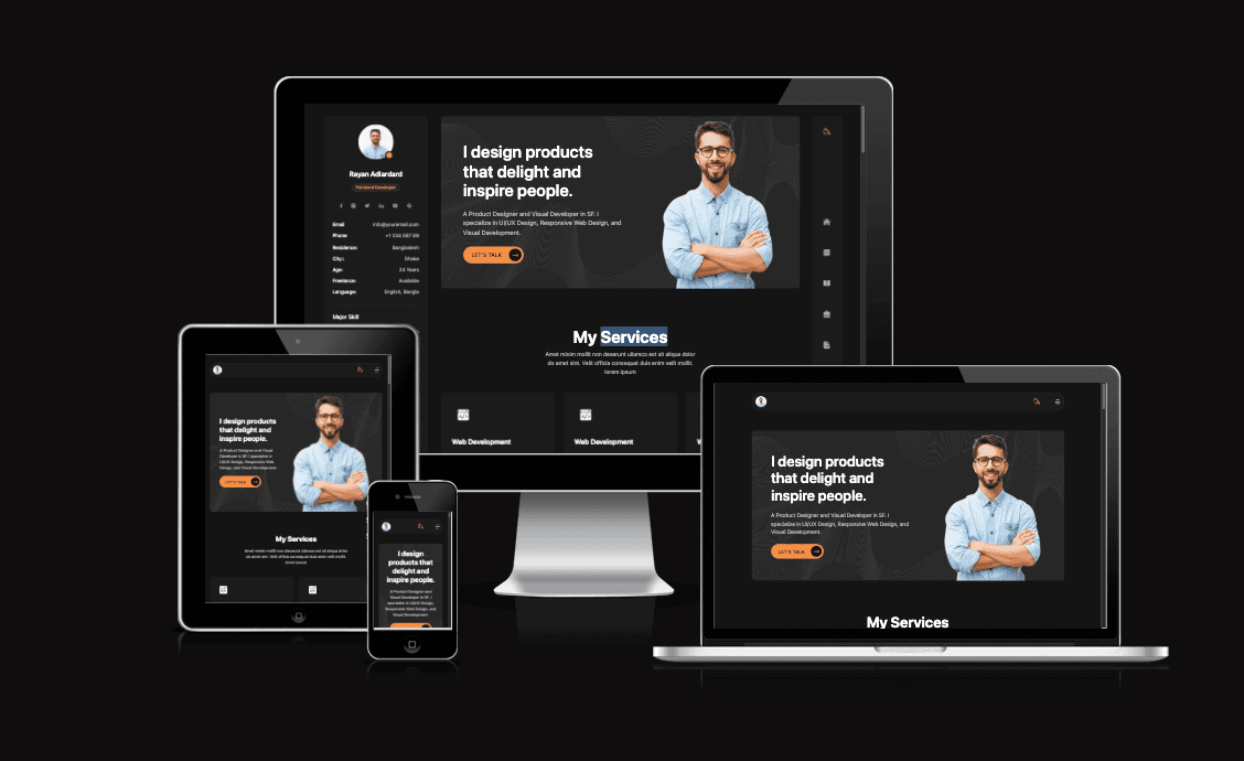 Nextjs Portfolio Template Light Dark Theme