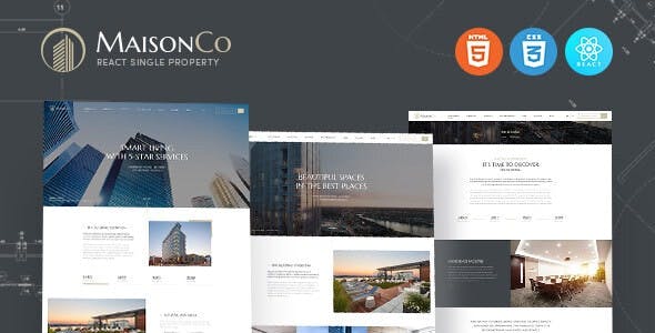 real estate react template