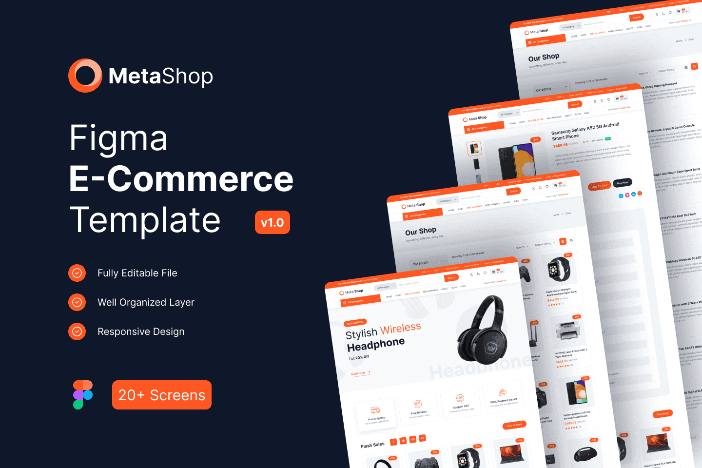 MetaShop- Figma eCommerce Website Template