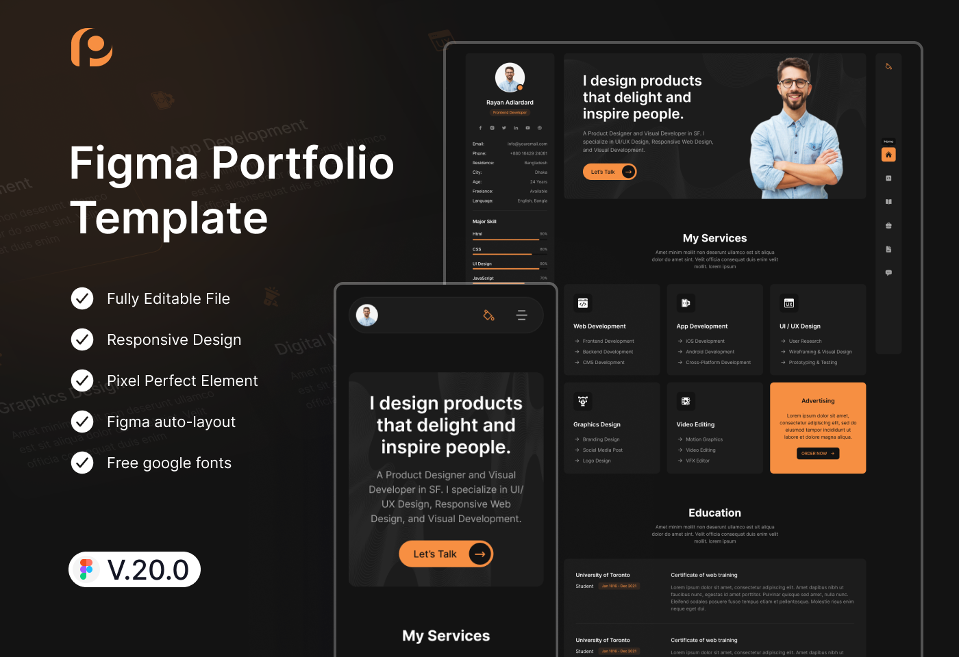 figma portfolio template