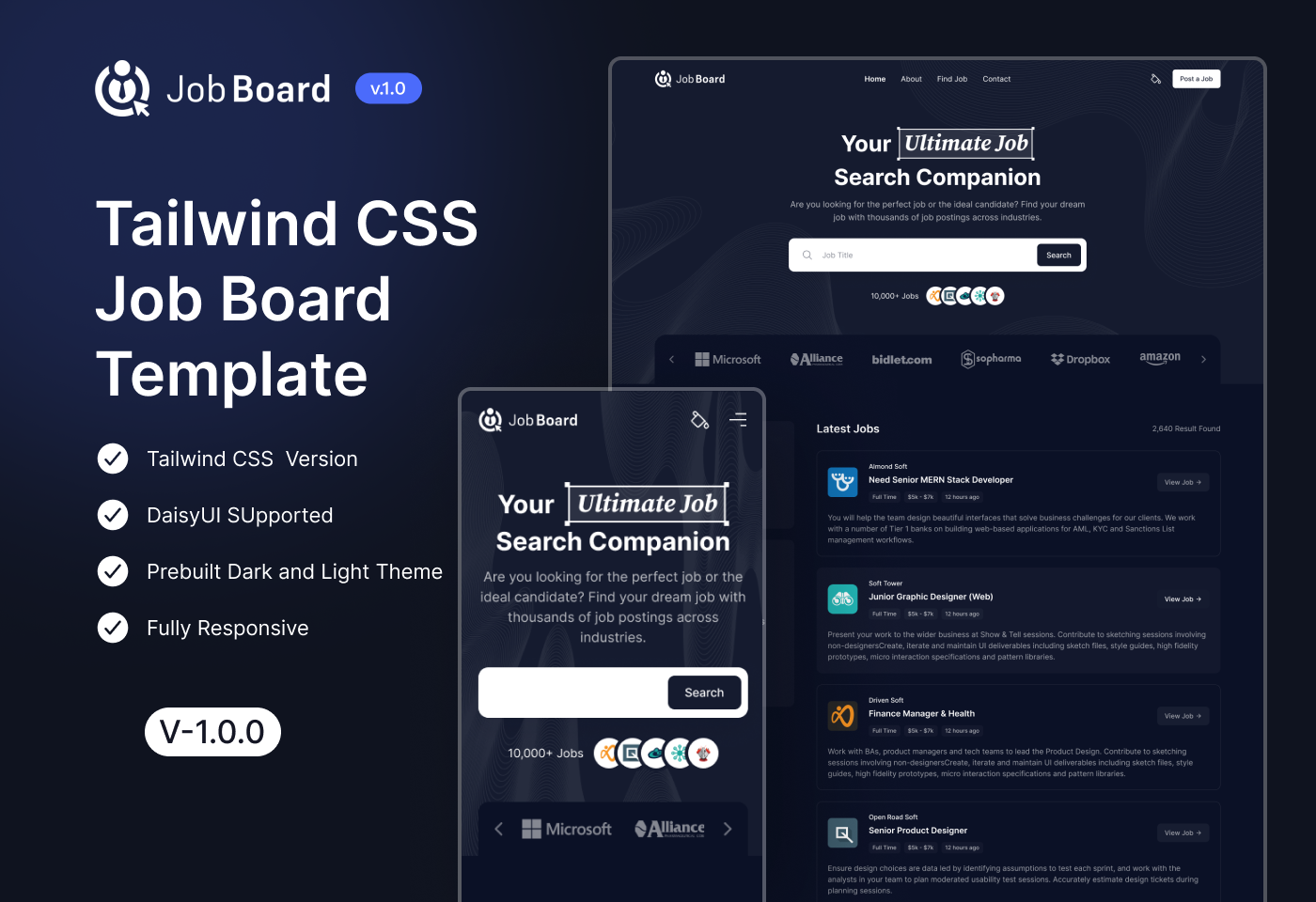 Tailwind CSS Job board